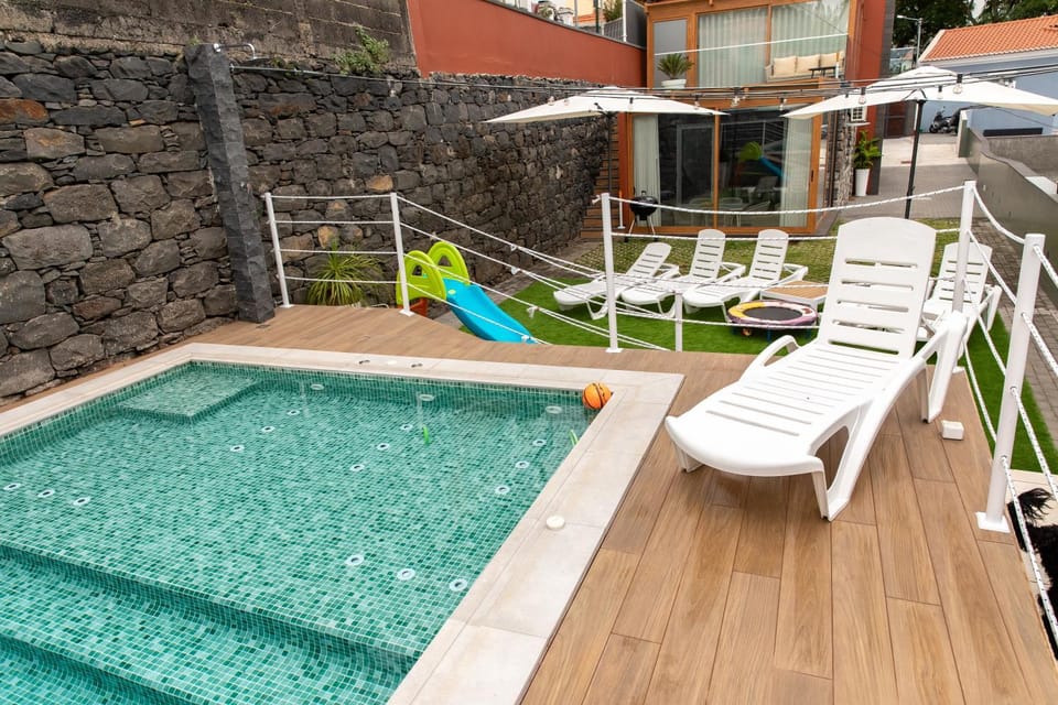Pool view, sunbed