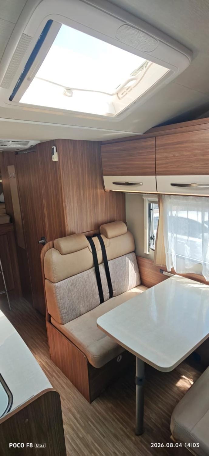 Camper motorhome Tirane Albania Rental Loreli Docked boat in Tirana