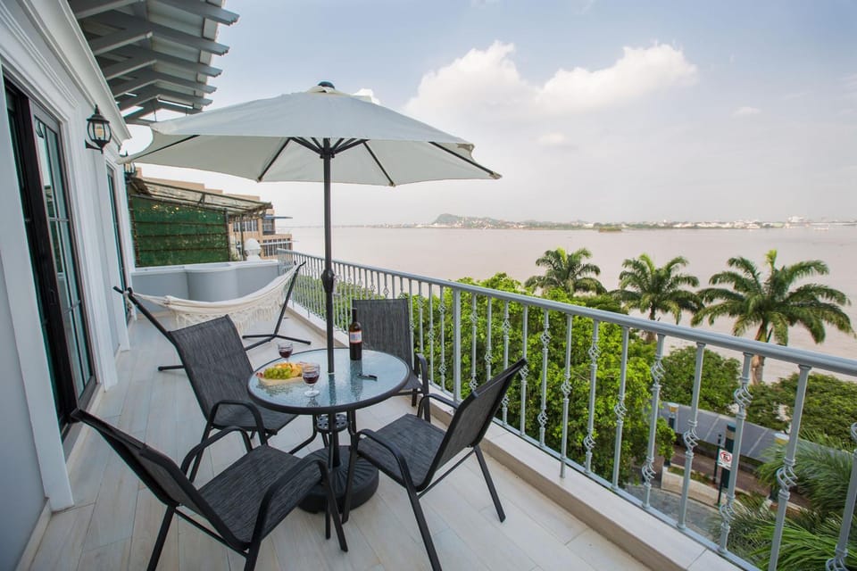 Natural landscape, View (from property/room), Balcony/Terrace, River view