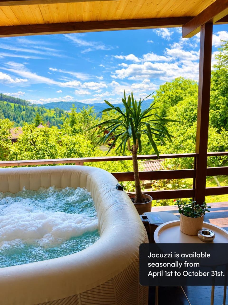 Day, Natural landscape, Hot Tub, View (from property/room), Balcony/Terrace, Mountain view
