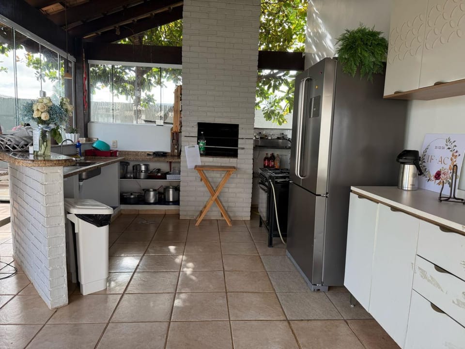 Dining area, oven, stove