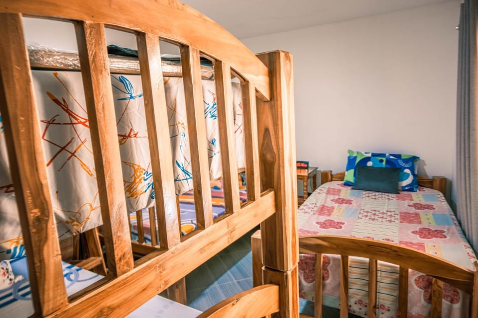 Bed, Photo of the whole room, Bedroom, bunk bed, wardrobe