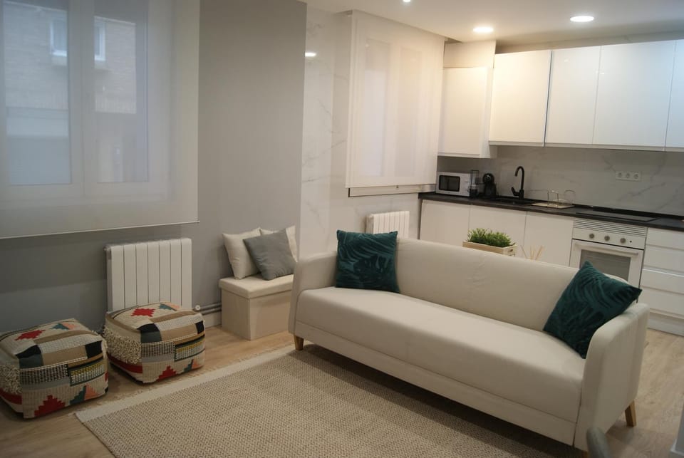 Living room, kitchen