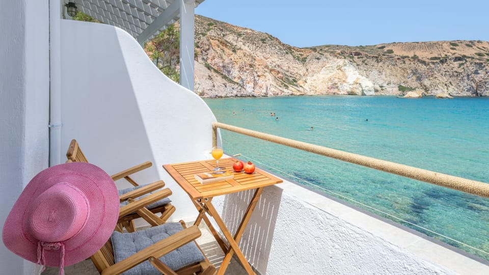 Nearby landmark, Day, Natural landscape, View (from property/room), Balcony/Terrace, Beach, Sea view, sunbed