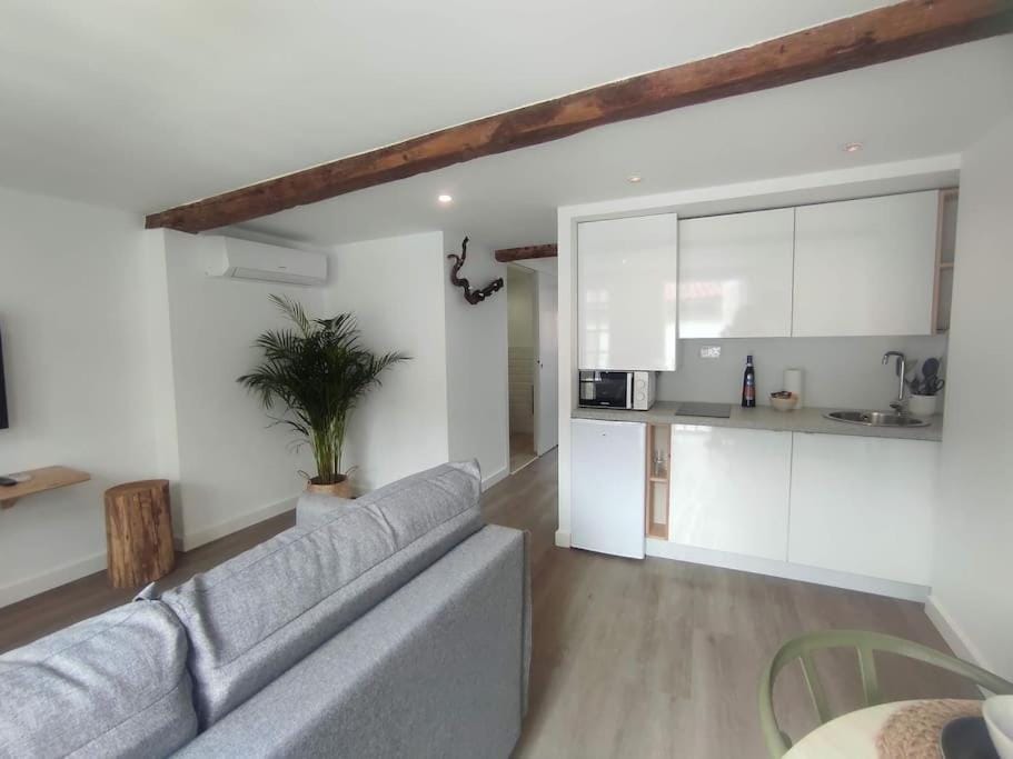 Kitchen or kitchenette, Living room, stove