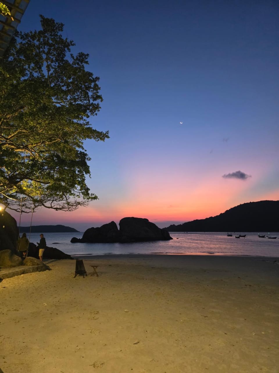 Natural landscape, Beach, Sea view, Sunset