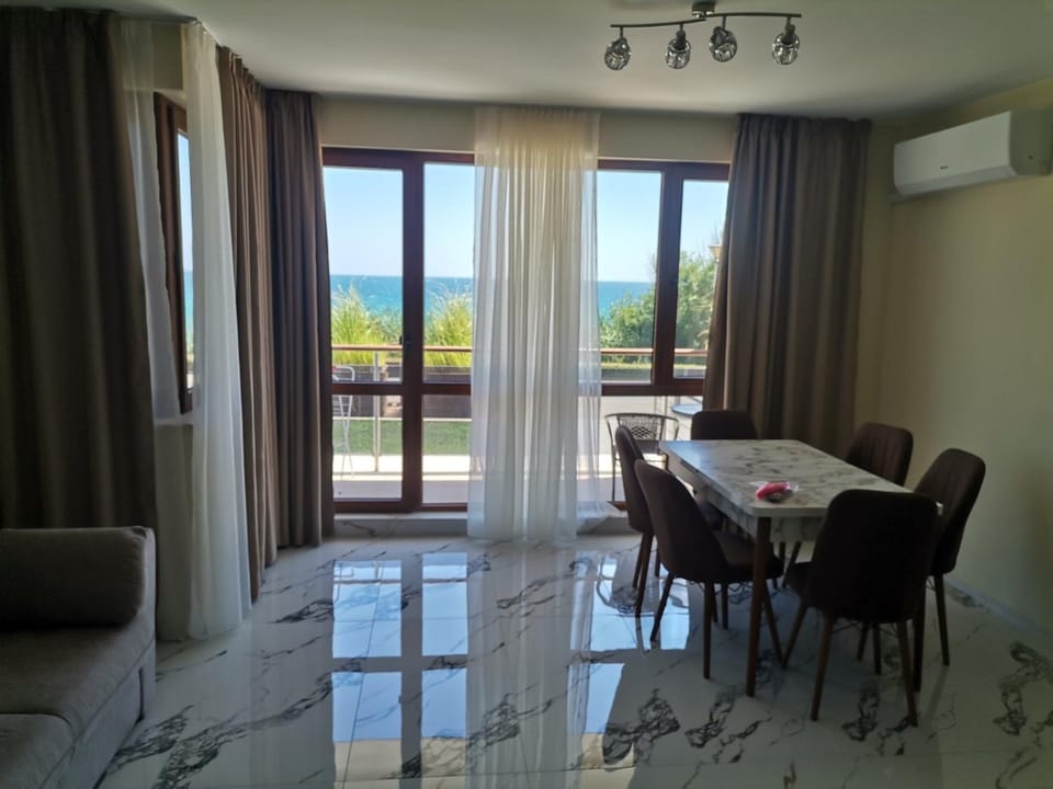Living room, Seating area, Sea view