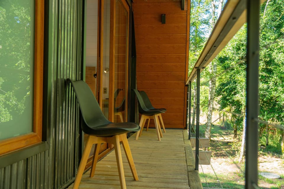 Enarbol Lodge, Hot Tube en terraza Nature lodge in Pucon