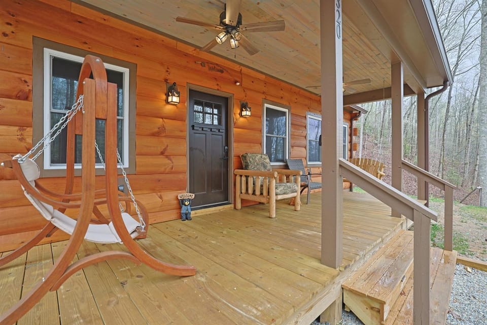 2BR Fishing Cabin w Fire Pit, Hot Tub, EV Charger Cabin in Swain County
