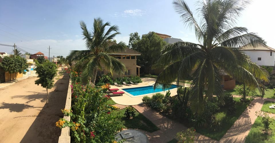 Natural landscape, Garden, Swimming pool