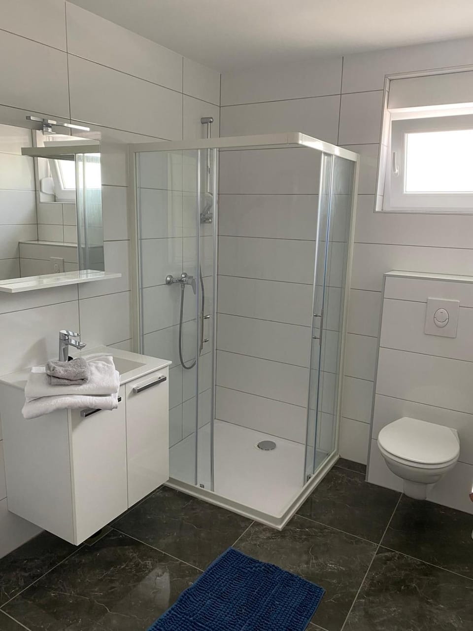 Shower, Toilet, Bathroom, towels