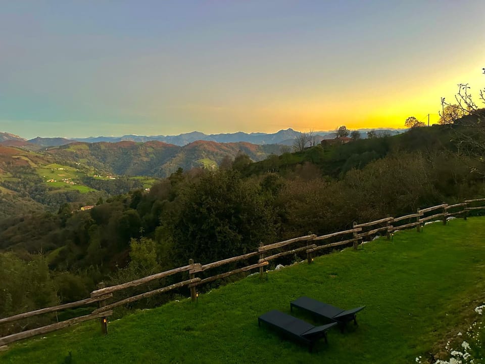 Natural landscape, Mountain view, Sunrise, Sunset