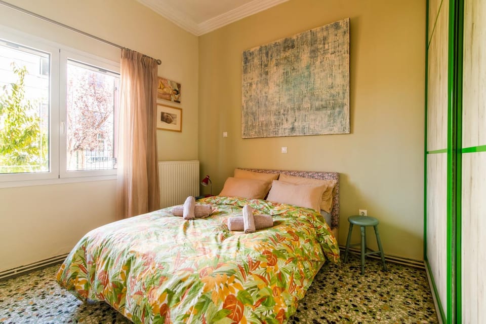 Bed, View (from property/room), Bedroom, air conditioner