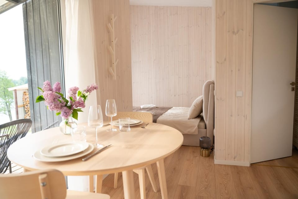 Pineplace trio JŪRA House in Vilnius County, Lithuania