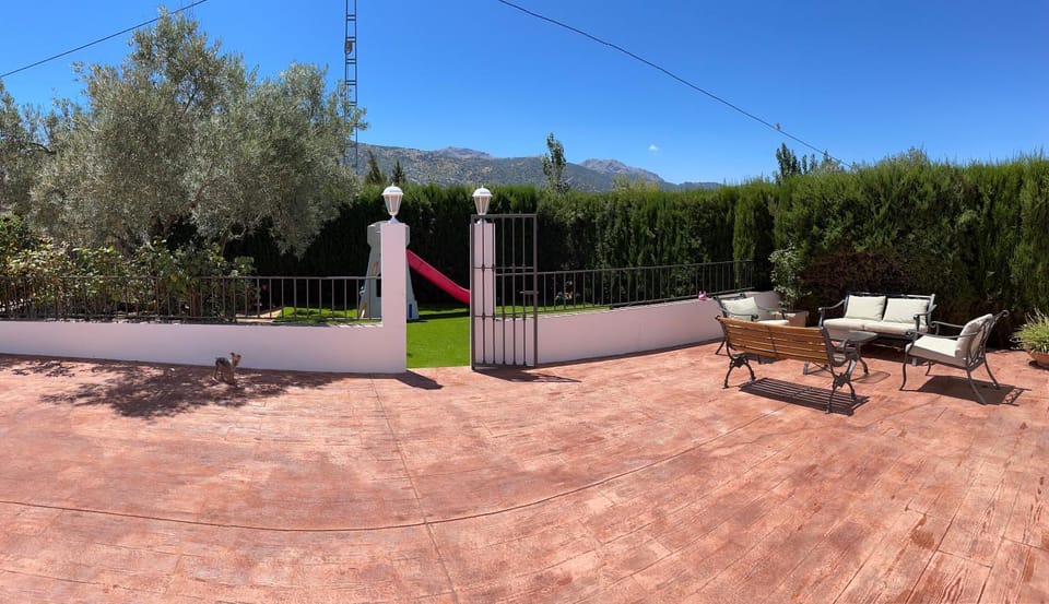 Spring, Day, Natural landscape, Game Room, Garden, Garden, Solarium, View (from property/room), Balcony/Terrace, Balcony/Terrace, Garden view, Sports, sunbed
