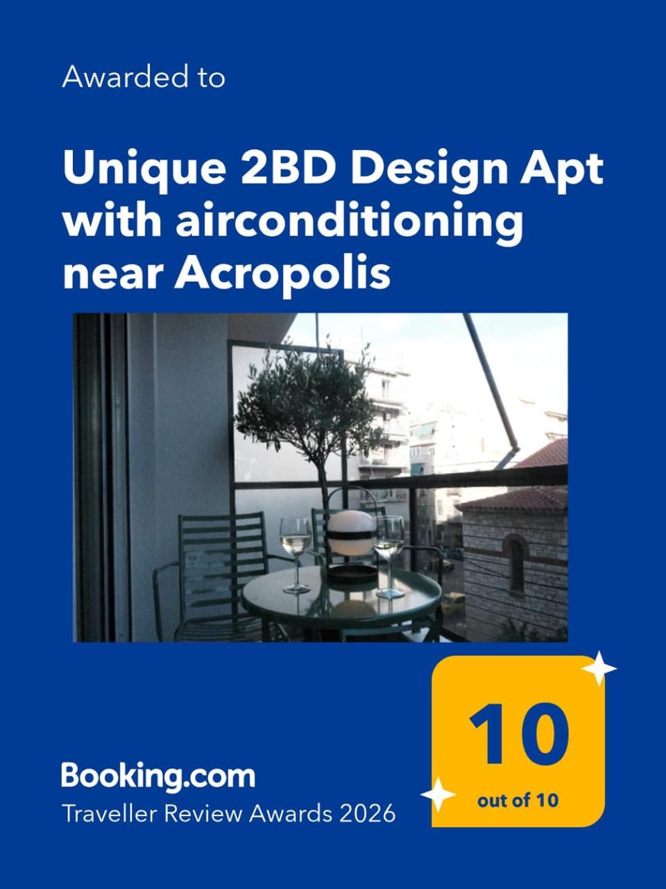 Unique 2BD Design Apt with airconditioning near Acropolis Apartment in Athens