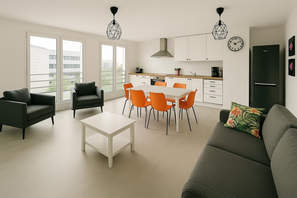 Tiya-Gare Champs sur Marne-Parking Gratuit Apartment in Noisy-le-Grand