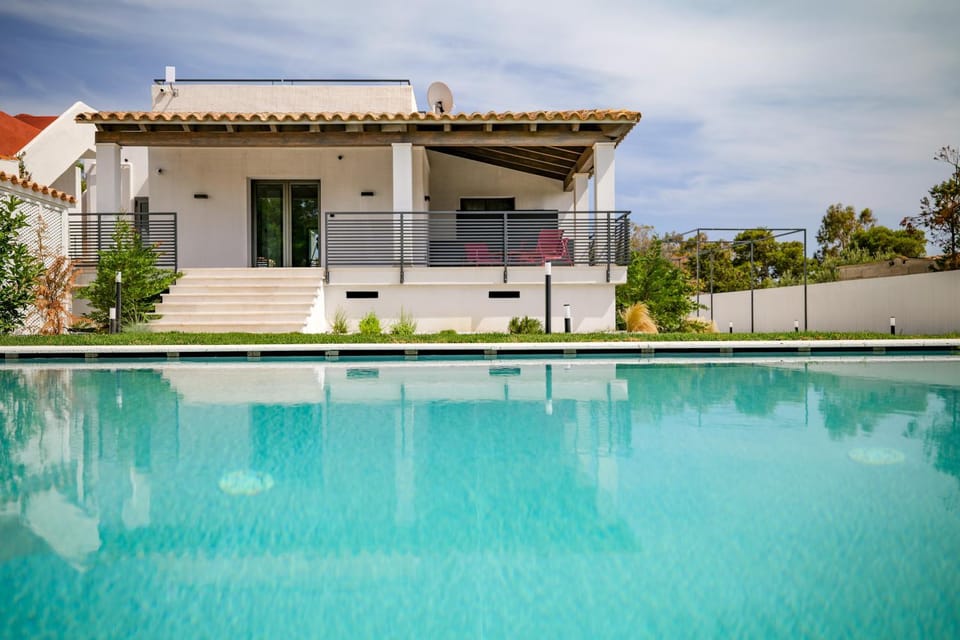 Property building, Patio, Pool view, Swimming pool