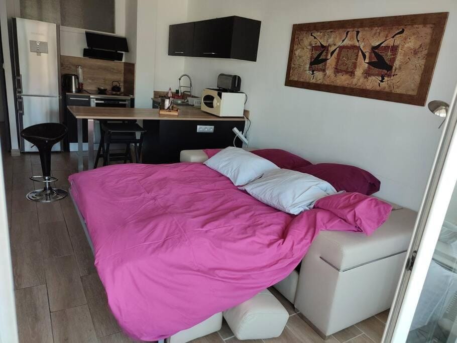 Studio neuf climatisé au cœur de Juan-les-Pins Apartment in Antibes