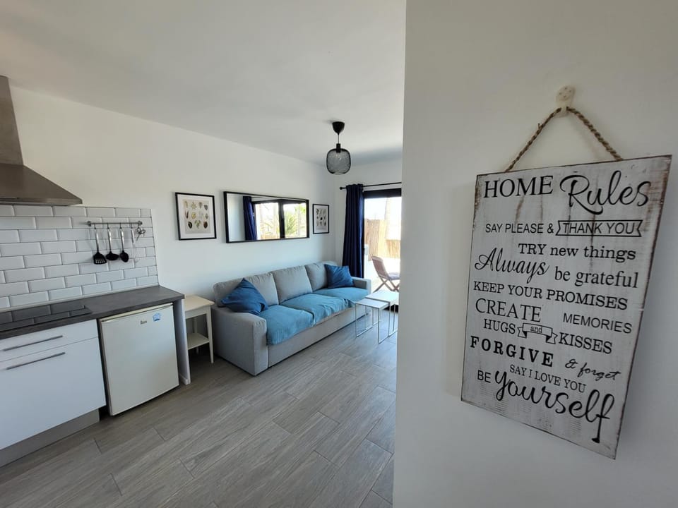 Kitchen or kitchenette, Living room, Seating area, stove, kitchen