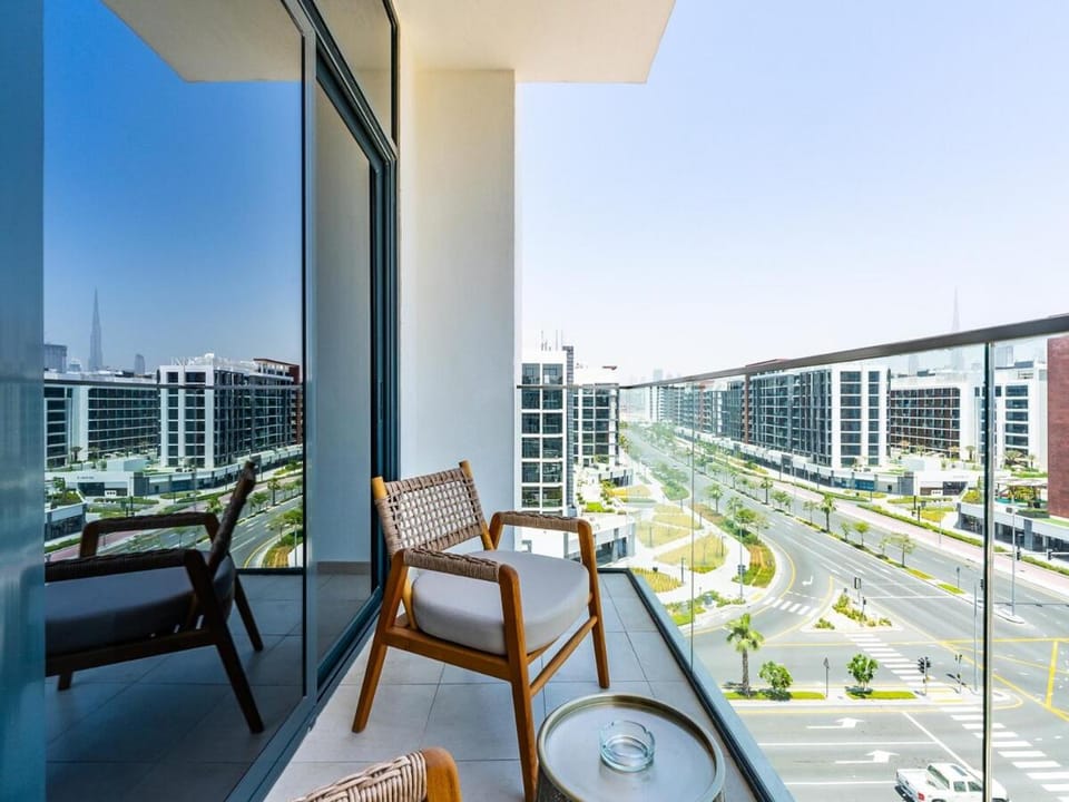Zen Condo With Burj Khalifa View In Vibrant City Apartment in Dubai