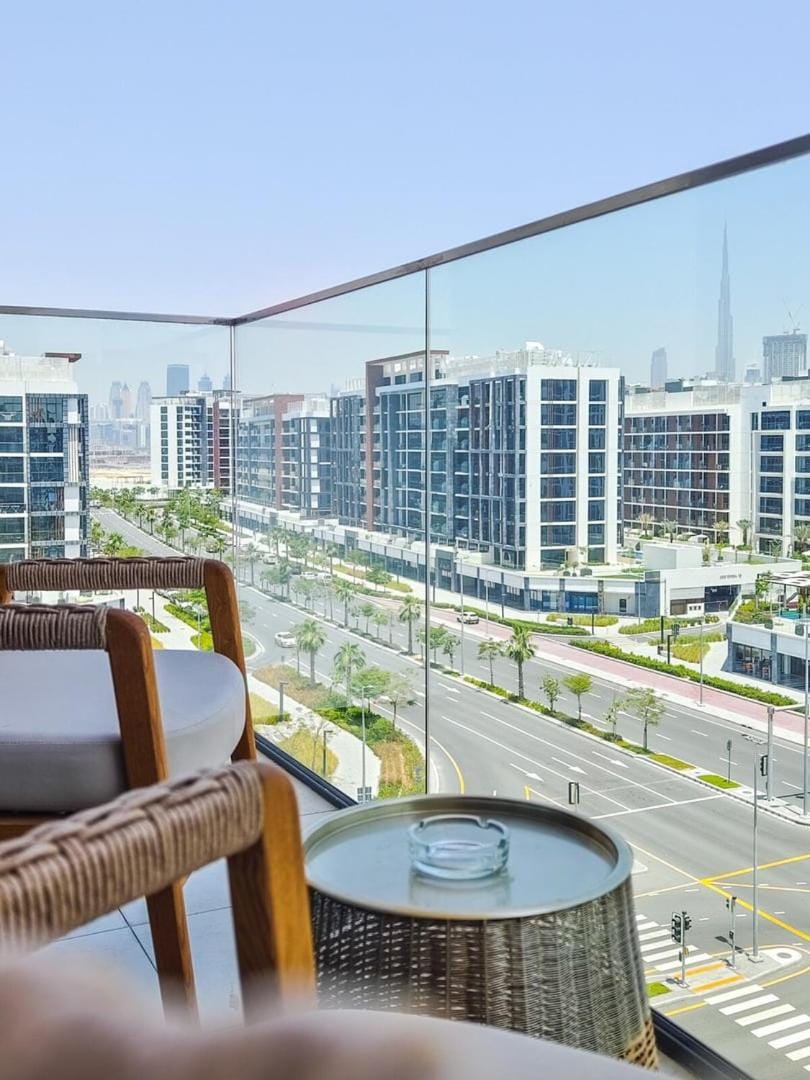 Zen Condo With Burj Khalifa View In Vibrant City Apartment in Dubai
