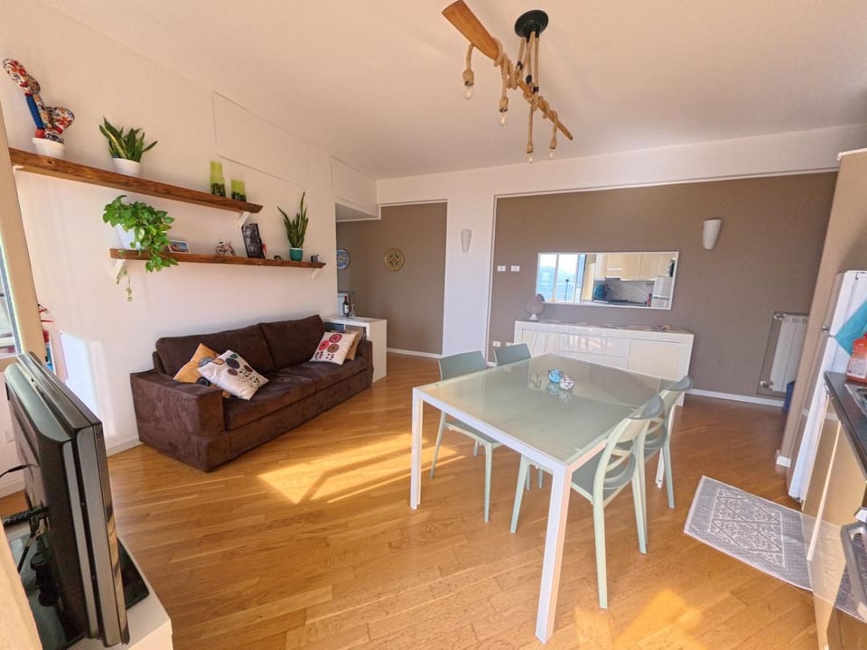 Living room, kitchen