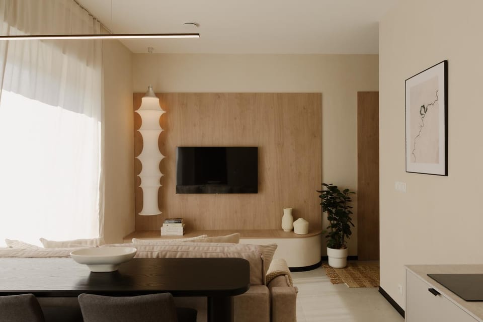 Summer, TV and multimedia, Living room, Seating area, soundproof, air conditioner