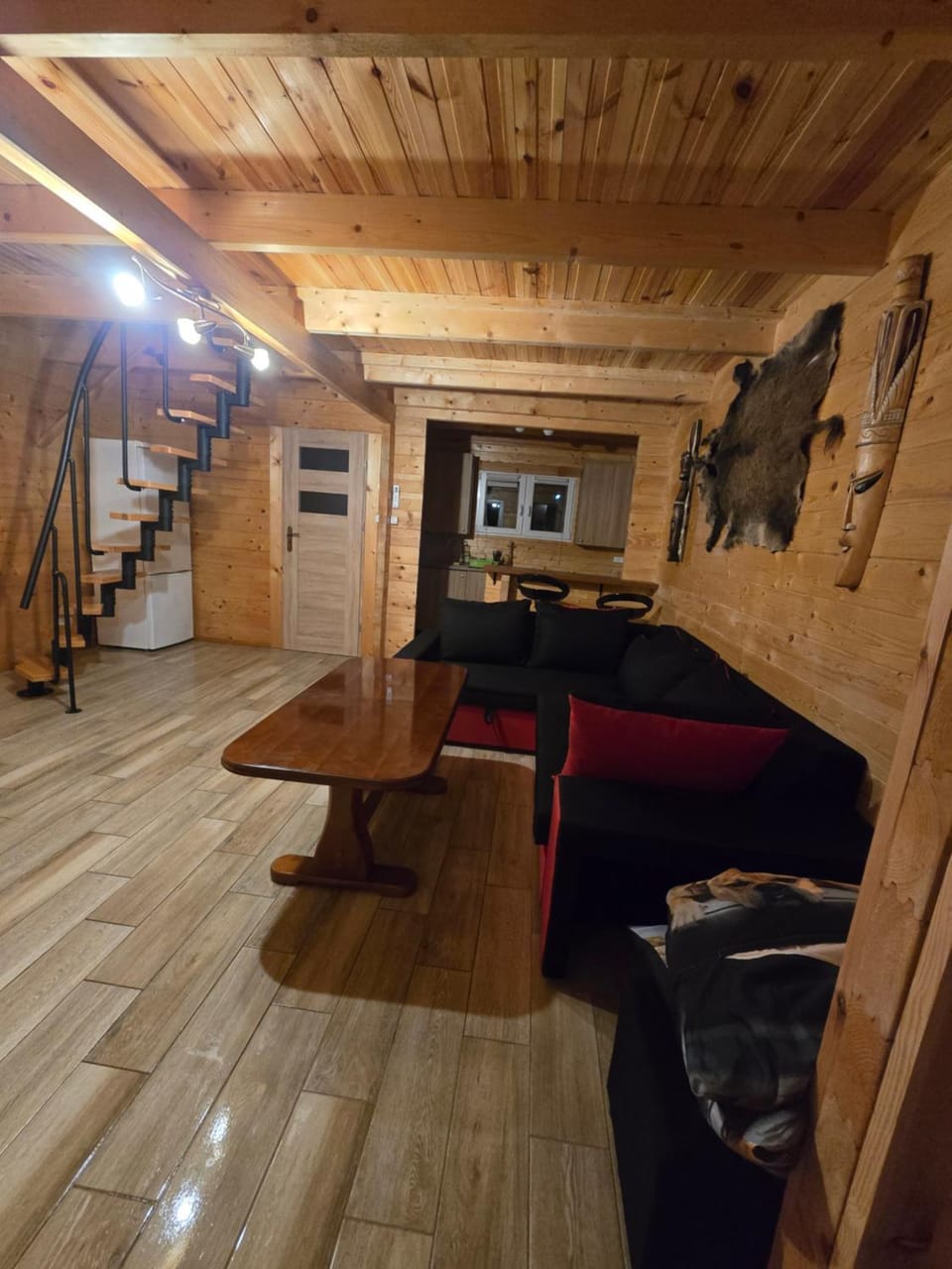 Kitchen or kitchenette, Living room, Seating area, minibar