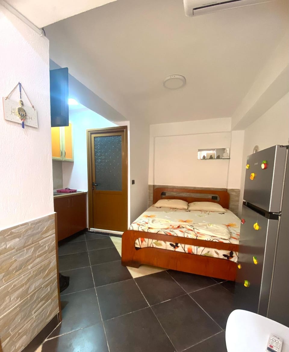 Bed, Bathroom, Kitchen or kitchenette, Photo of the whole room, Bedroom