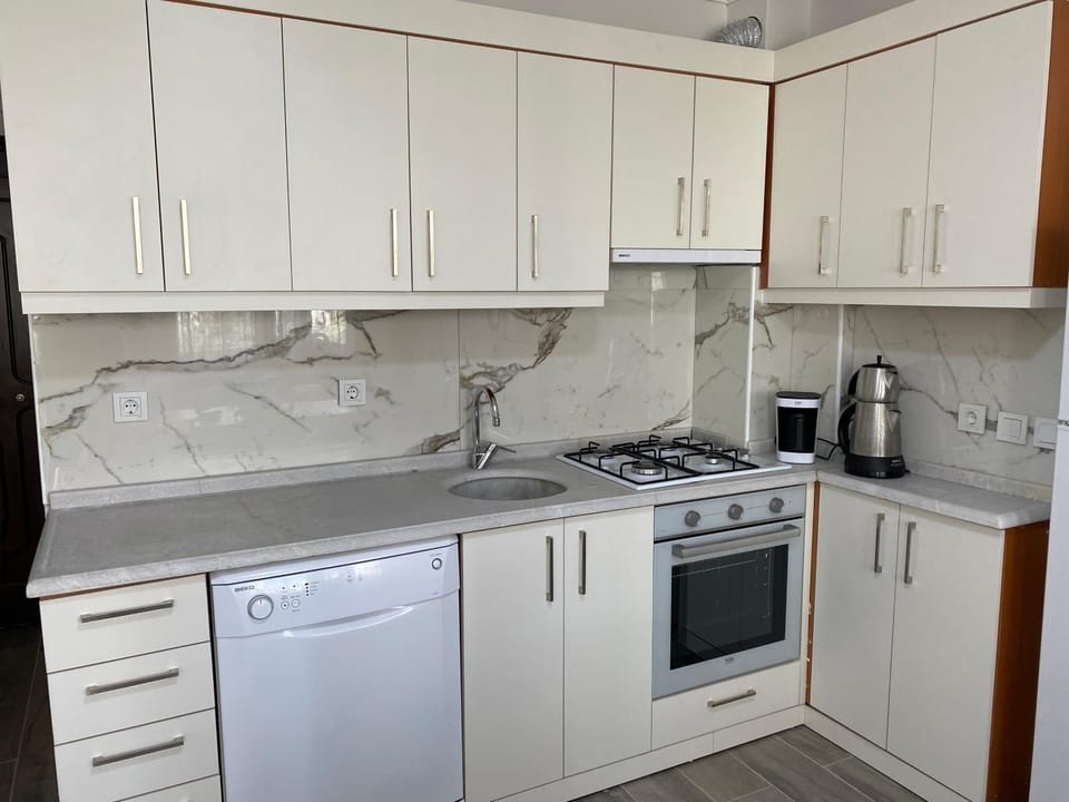 Coffee/tea facilities, Kitchen or kitchenette, dishwasher, oven, stove