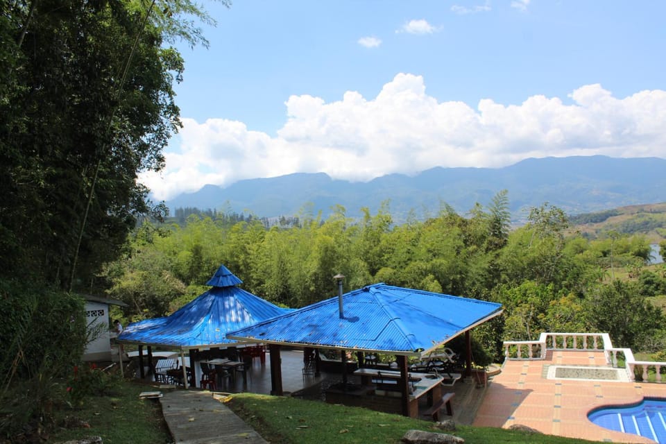 Natural landscape, Mountain view, Pool view
