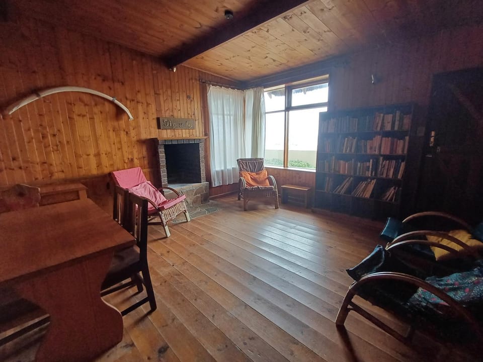 Living room, Seating area, Sea view, fireplace