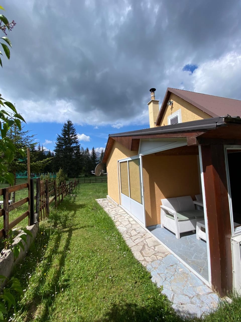 Property building, Garden view