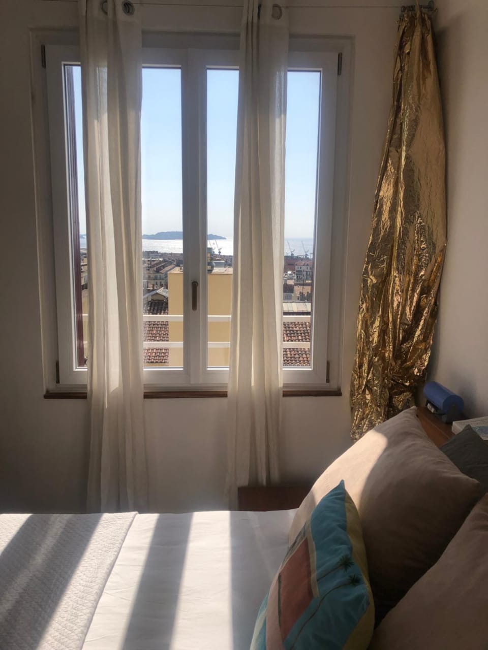 Bed, View (from property/room), Photo of the whole room, Bedroom, Sea view