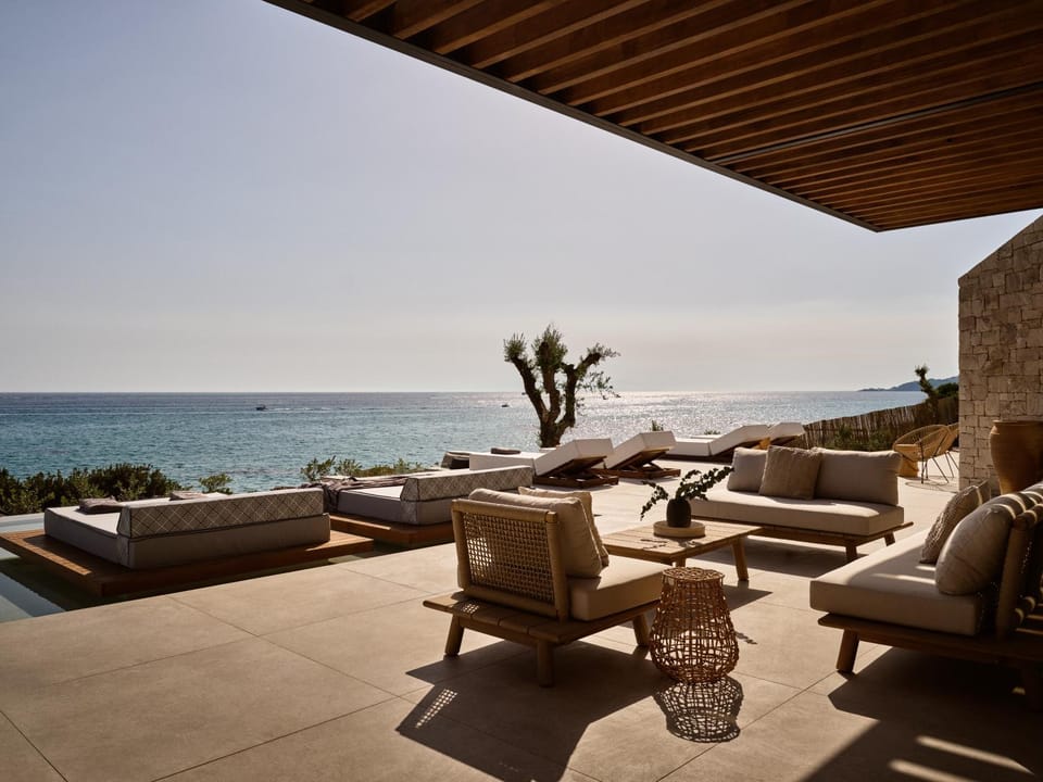 Natural landscape, Seating area, Sea view, sunbed