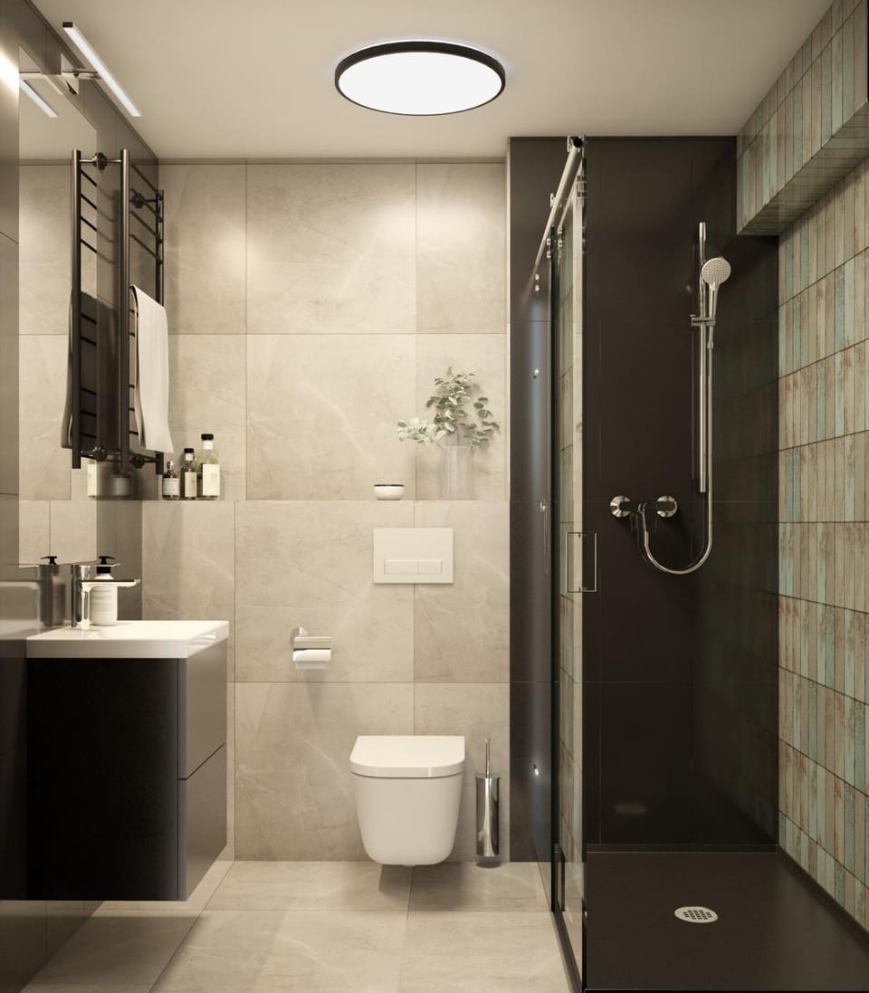 Shower, Toilet, Bathroom, towels