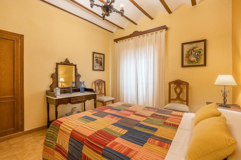Property building, Living room, Bedroom