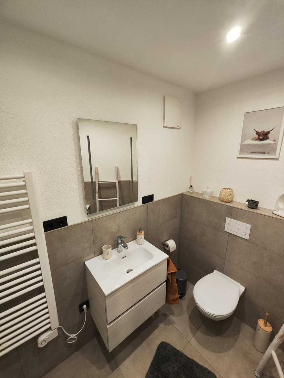 Toilet, Bathroom, towels