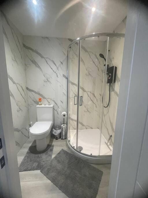 Shower, Toilet, Bathroom, towels