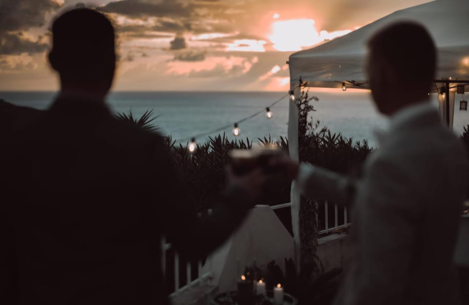 Natural landscape, Sea view, Sunset