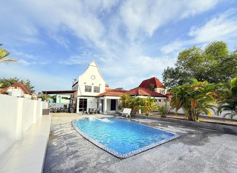 Property building, Day, Summer, View (from property/room), Swimming pool