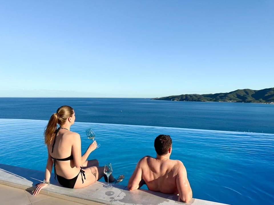 Guests, Pool view, Sea view, Swimming pool