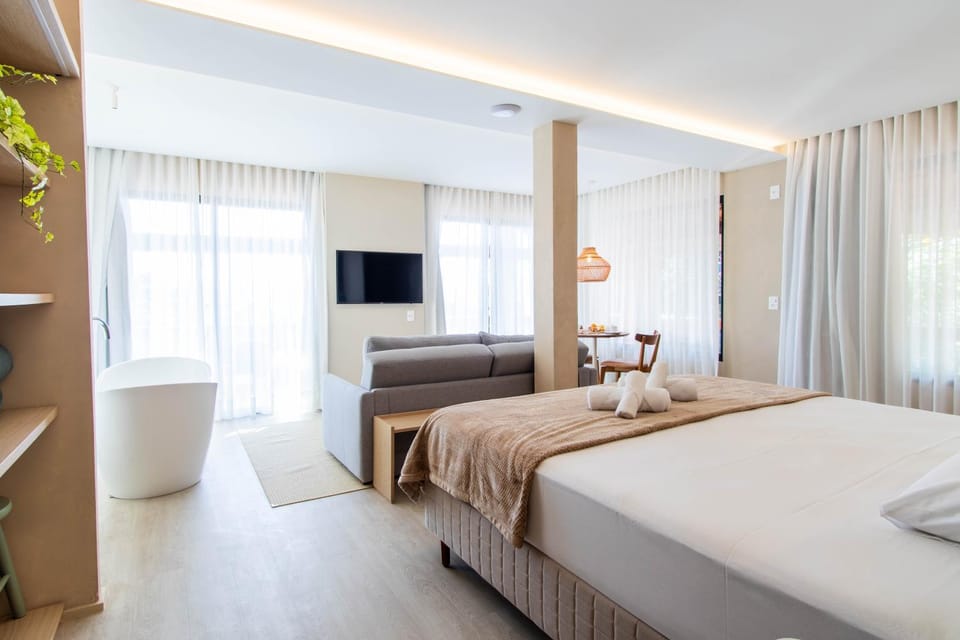 Modernidade com banheira e vista para o mar TJ1437 Apartment in Florianopolis