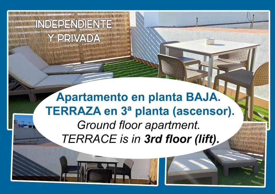 Balcony/Terrace, Text overlay