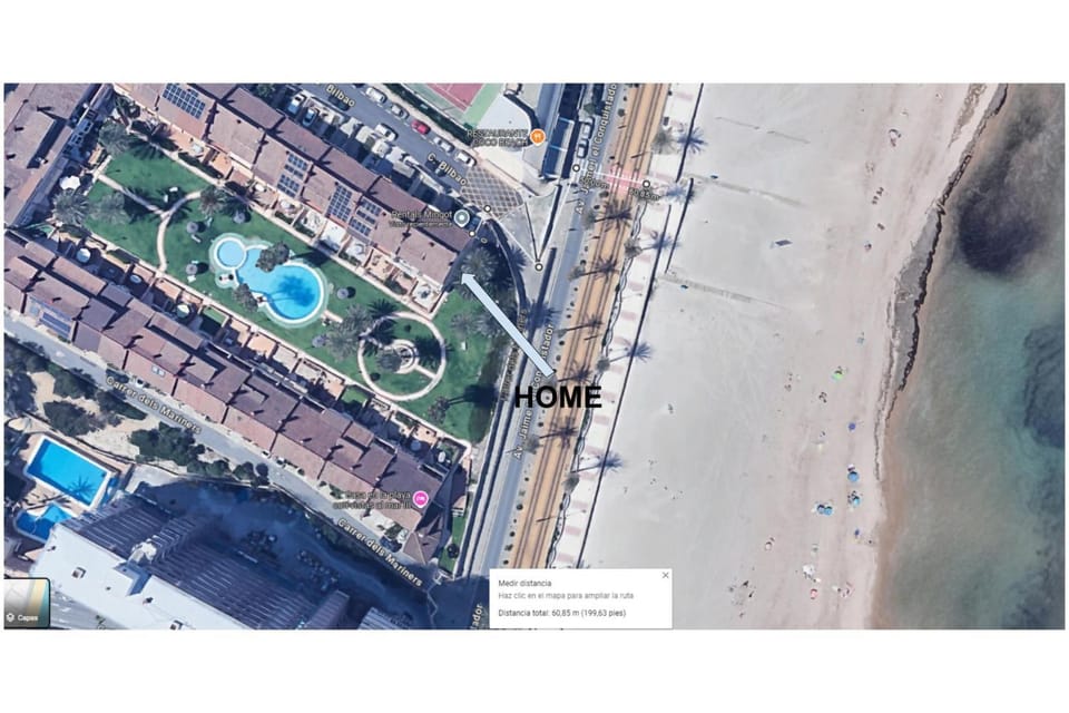 Neighbourhood, Bird's eye view, Beach, Sea view, Swimming pool