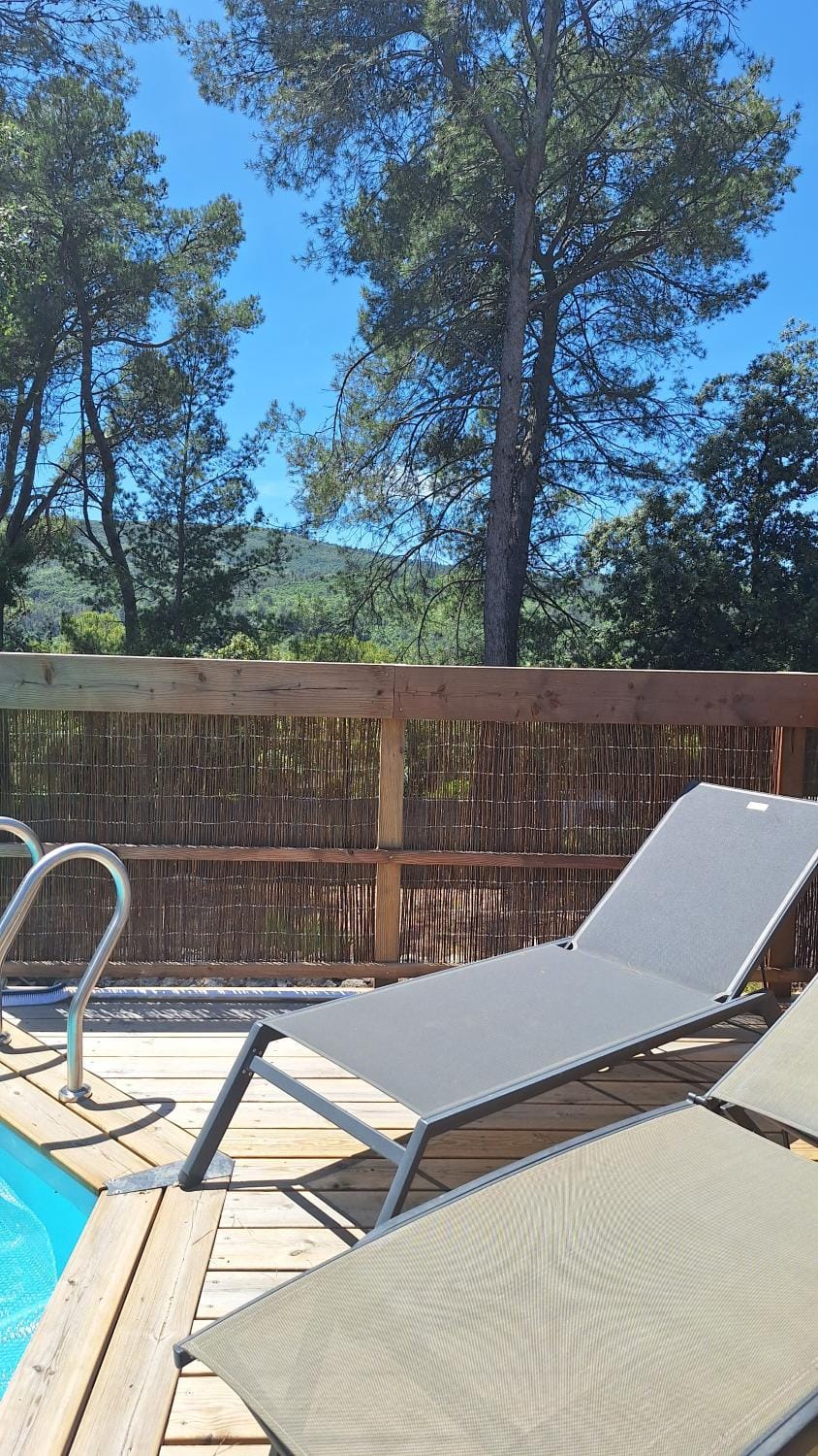 TINY HOUSE avec piscine "La Bernadette" villa Sisyphe House in Lorgues