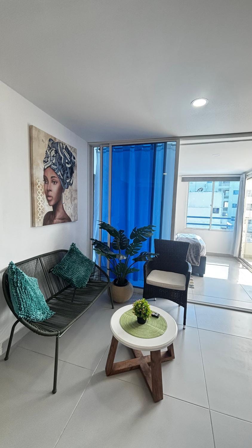 Apartamento bonito en Cartagena ,el laguito bocagrande con vista al mar Apartment in Cartagena