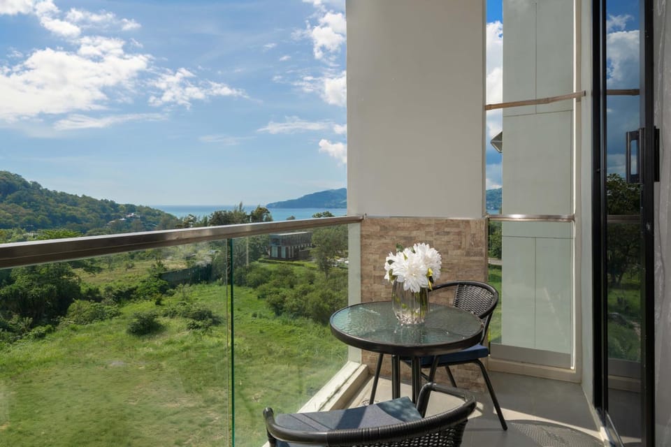 Patio, Day, View (from property/room), Balcony/Terrace, Mountain view, Sea view