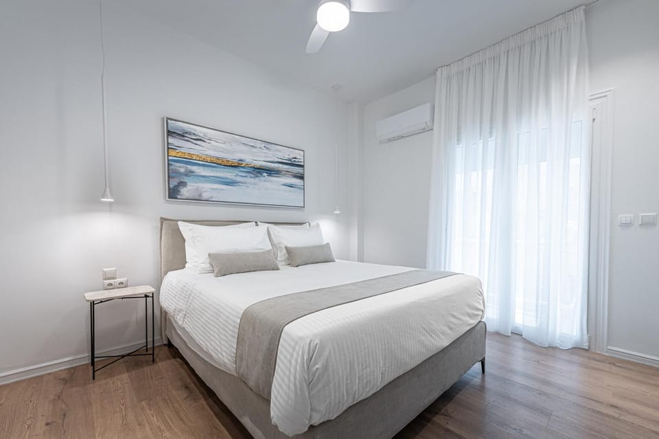 Bed, Bedroom, air conditioner
